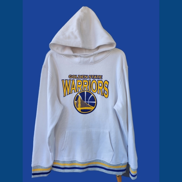 NBA AUTHENTIC GOLDEN STATE WARRIORS YOUTH HOODIE SIZE 14/16 - Picture 2 of 5